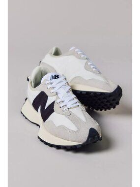 New Balance Women’s 327 color Sea Salt with White and Black 8.5W